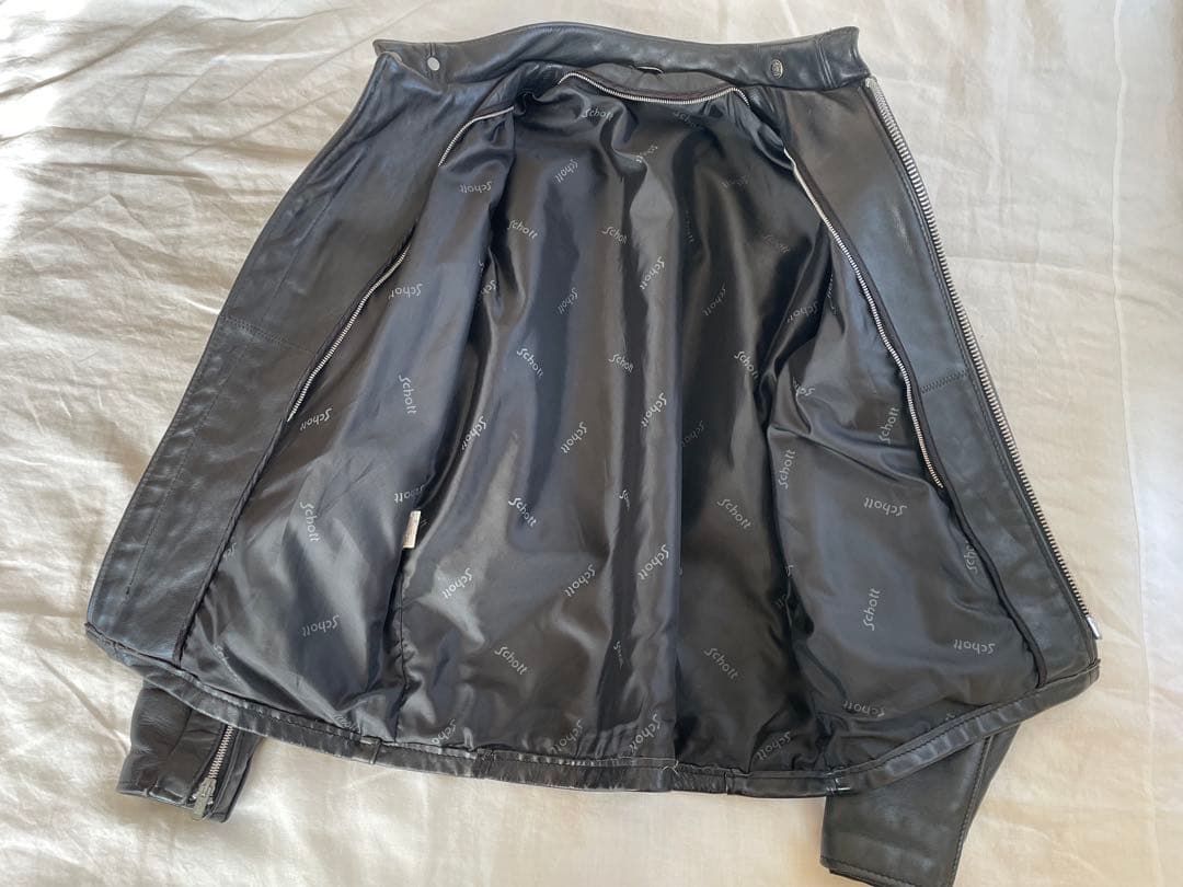 【説明文必読！】【訳あり特価！】Schott シングルライダース　size:40