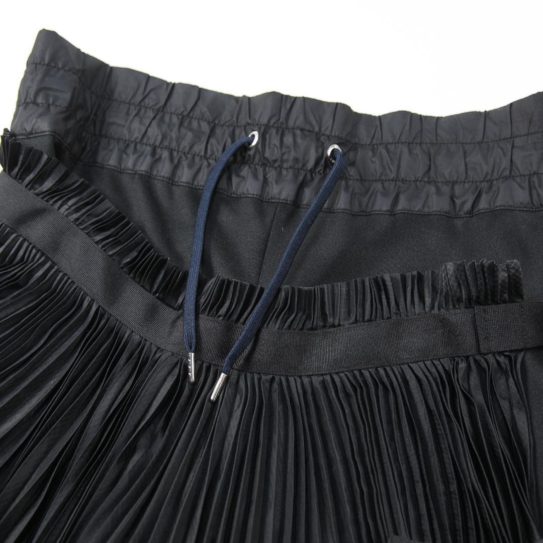 美品 NikeLab x sacai プリーツ ラップ スコート XS ブラック