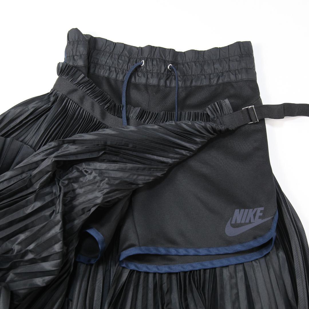 美品 NikeLab x sacai プリーツ ラップ スコート XS ブラック