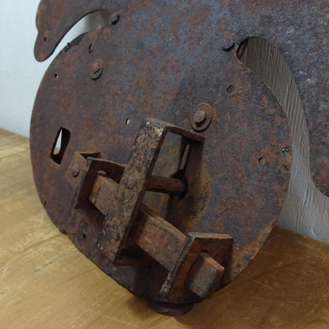 錆び鉄　古鉄　蔵 金具　アンティーク　金物　土蔵の蔵戸の金具