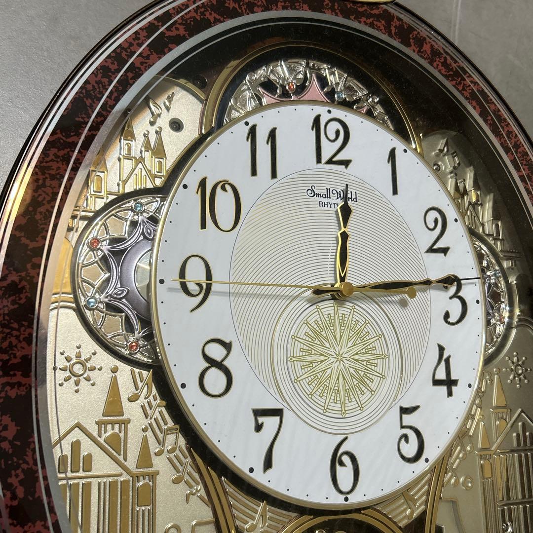 値下げ中(´˘`＊)装飾的なオーバル型掛時計 壁掛け時計 からくり時計