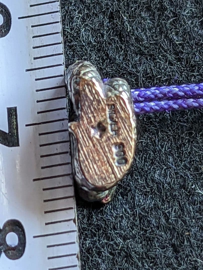 ♦銀製干支 根付け 巳 人間国宝 彫金工芸家 鹿島一谷 原型 SILVER900