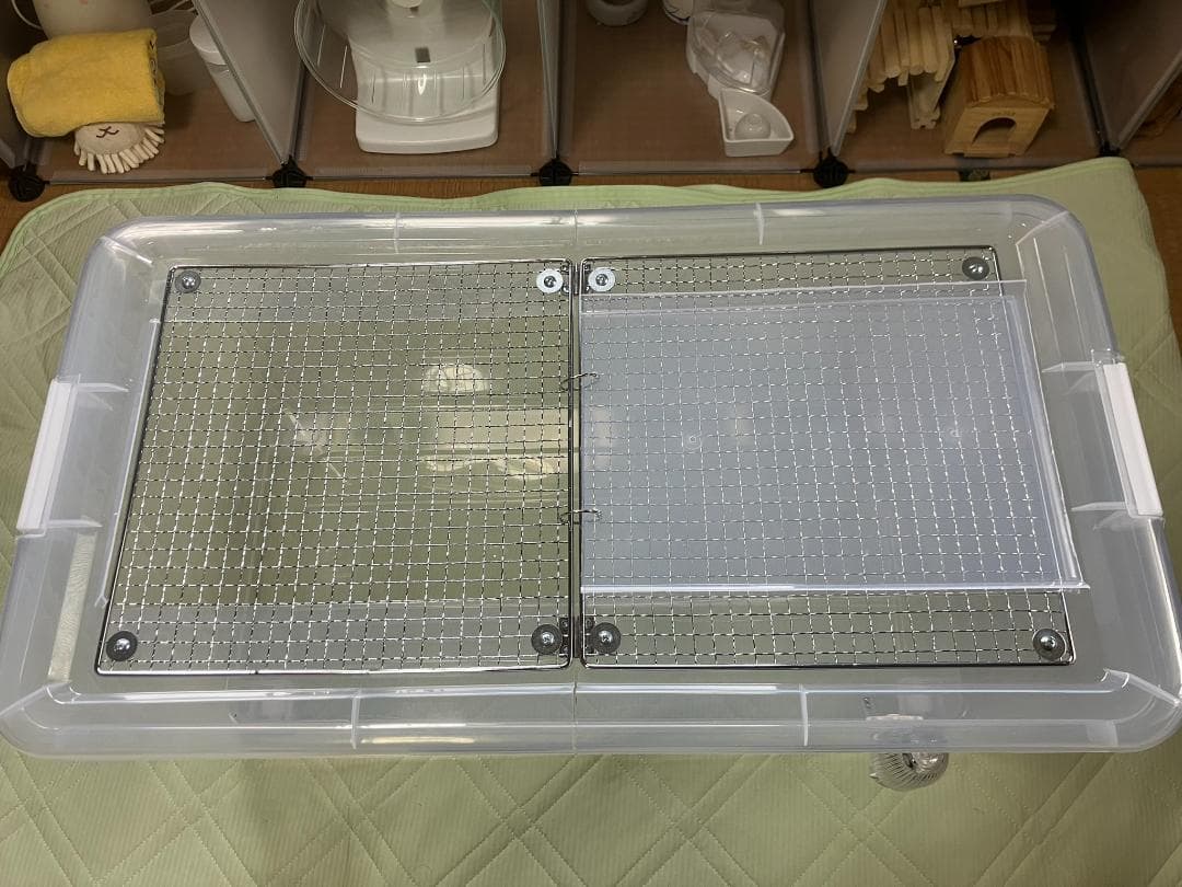 ②【お得2個セット】広い大きい快適なハムスター　ケージ　ゲージ【DIY】給水器付