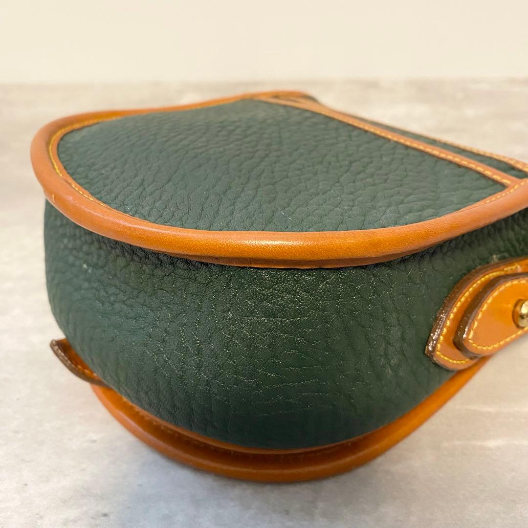 【極美品】ドゥーニー&バーク ショルダーバッグ ポシェット ビッグロゴ レザー