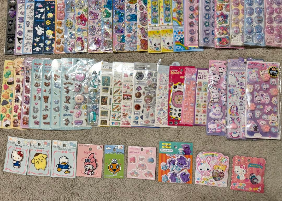 正規品 ボンボンドロップシール　たまごっち　和柄　サンリオ　ちいかわ　計116枚