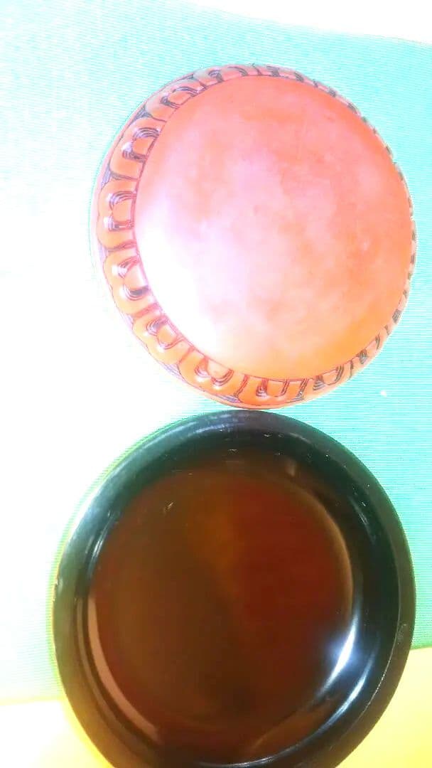 茶道具、香合、堆朱、丸、唐物