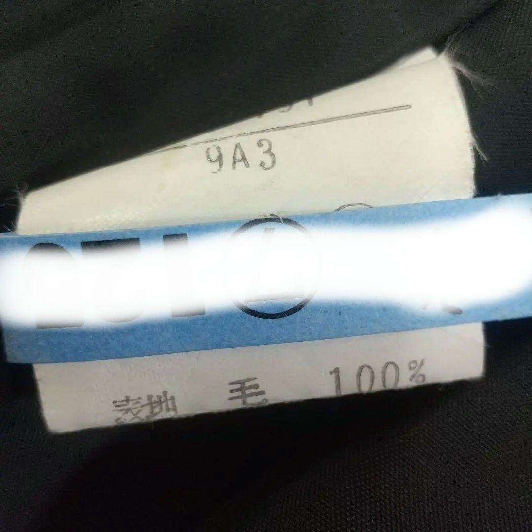 イヴサンローラン ダブルブレストコート ヘリンボーン ツイード 別珍ベロア切替