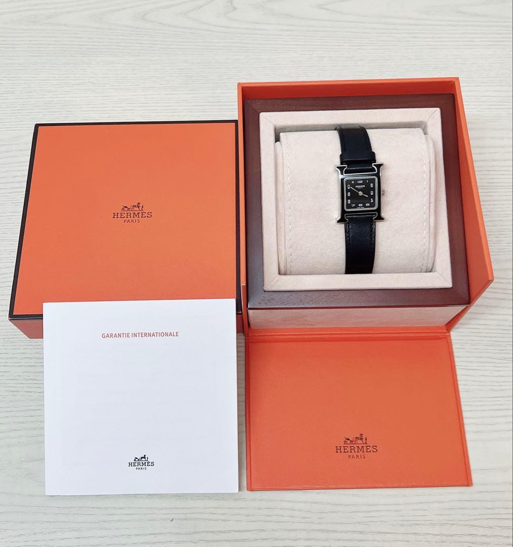 ◉ゆっちゃん　極美品【HERMES】エルメス Hウォッチ HH1.221