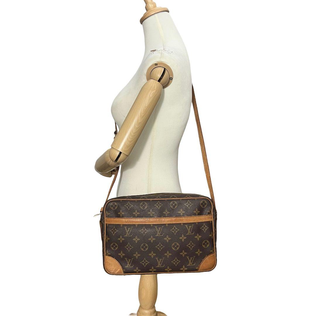 【鑑定済】ルイヴィトン　トロカデロ 30　モノグラム　ショルダーバッグ　ブラウン