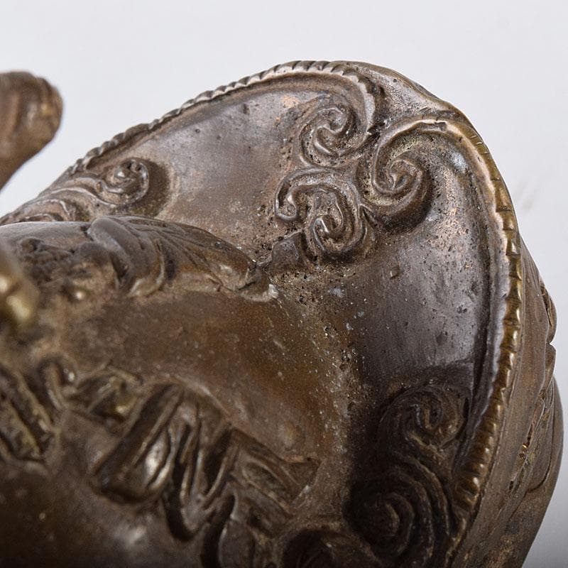 中国　古銅　唐銅　三つ足香炉　C　R8684