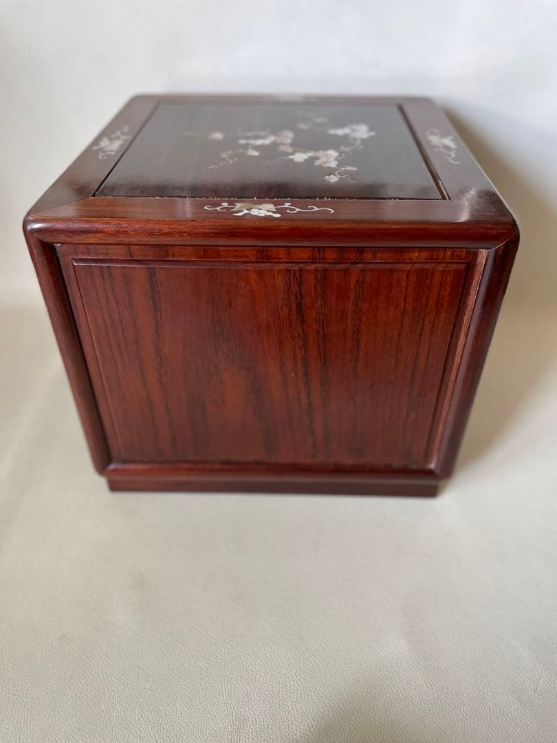 スイカ 小引出し 小物入 3段 薬箪笥 唐木 無垢 貴重品収納 宝石収納