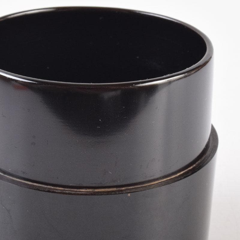 茶道具　黒塗　中次　棗　時代箱　V　8512