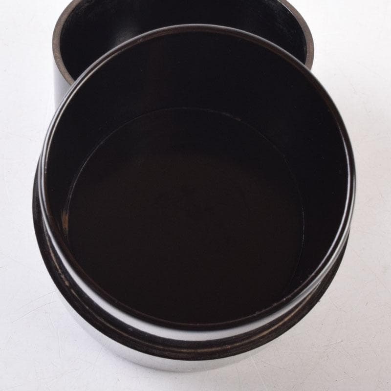 茶道具　黒塗　中次　棗　時代箱　V　8512