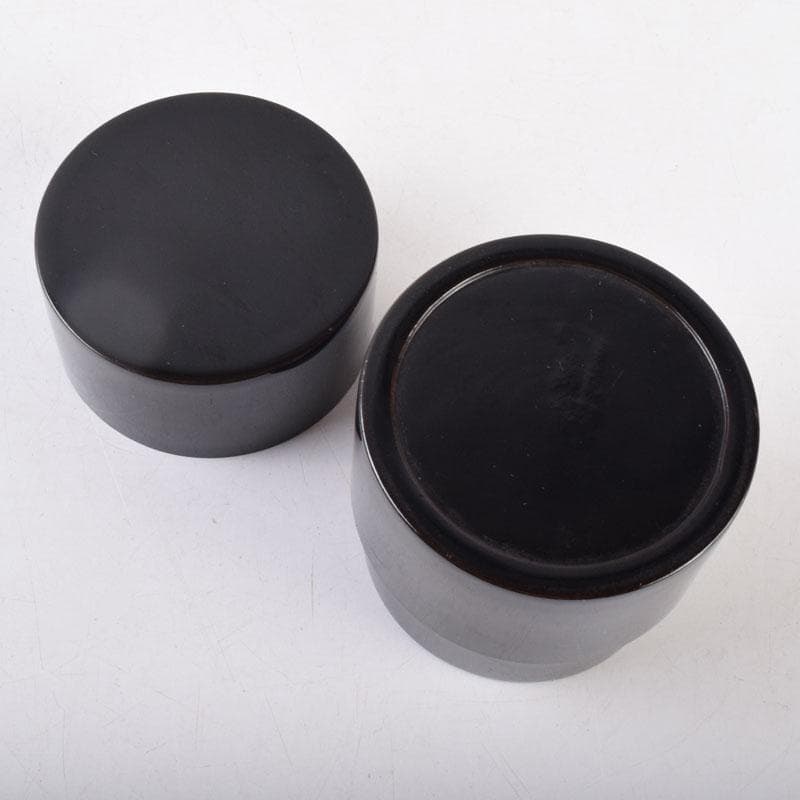 茶道具　黒塗　中次　棗　時代箱　V　8512