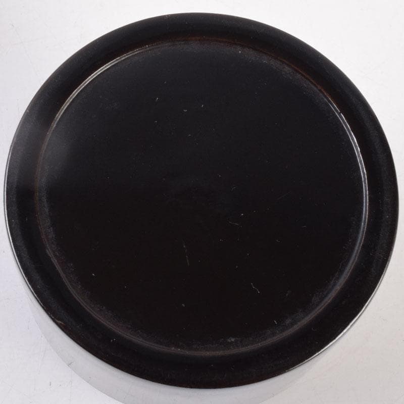 茶道具　黒塗　中次　棗　時代箱　V　8512