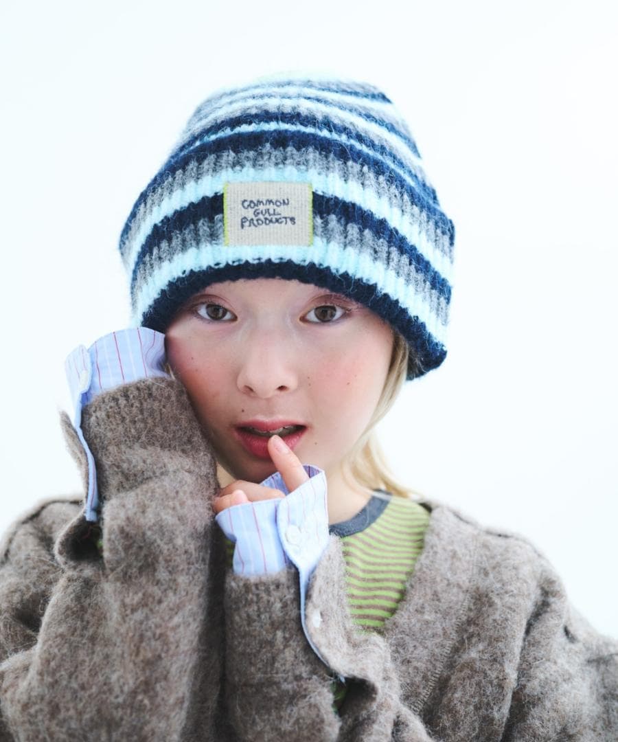 common gull products. 記憶の中のガルニット帽弟子 グレー