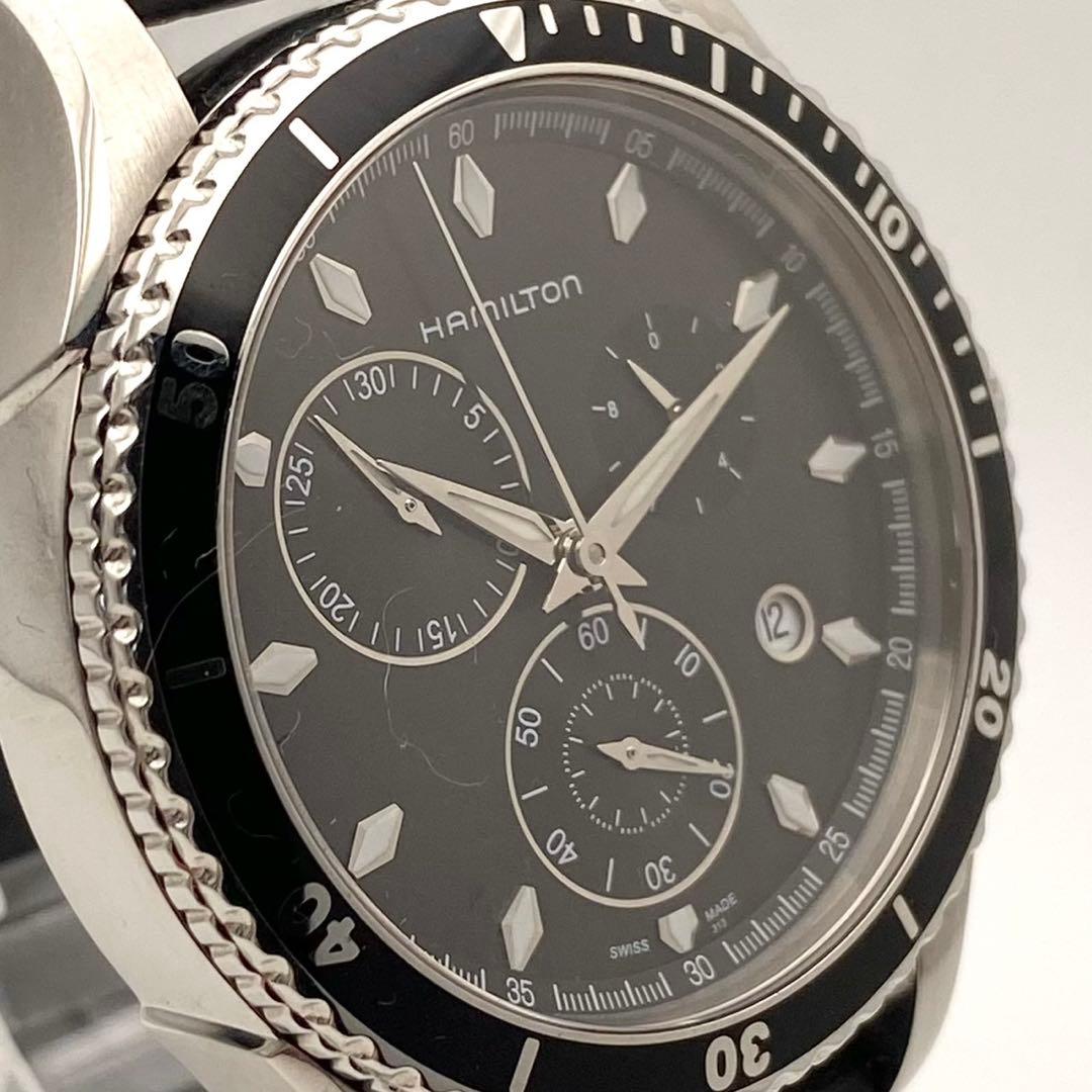 【稼働】Hamilton ジャズマスター クロノグラフ 腕時計 シービュー 美品