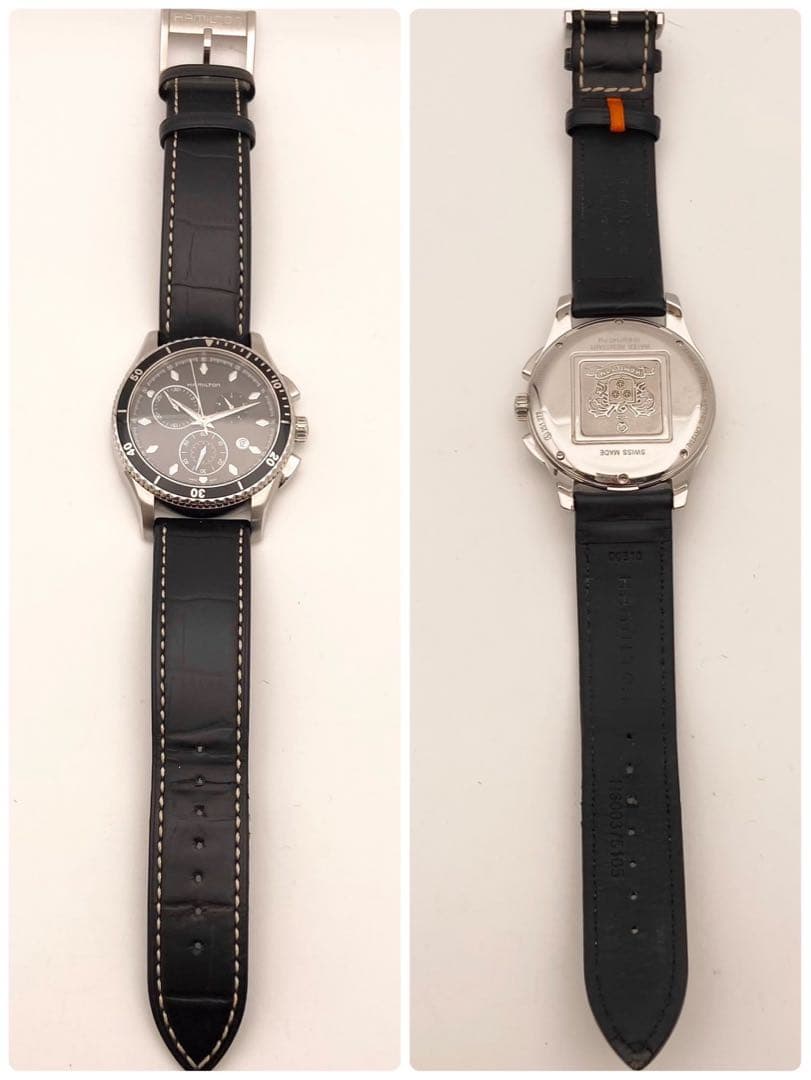 【稼働】Hamilton ジャズマスター クロノグラフ 腕時計 シービュー 美品