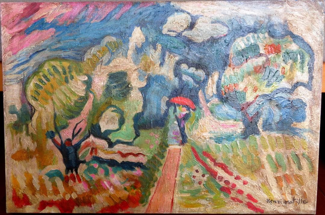 アンリ マティス オリーブの木のある散歩道 オイルキャンバス 油彩