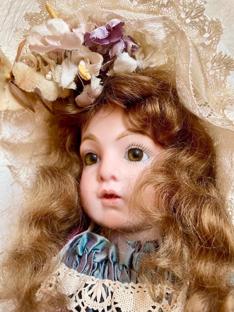 ビスクドール ブリュ リプロ ハンドメイド アンティーク ドレス フランス人形