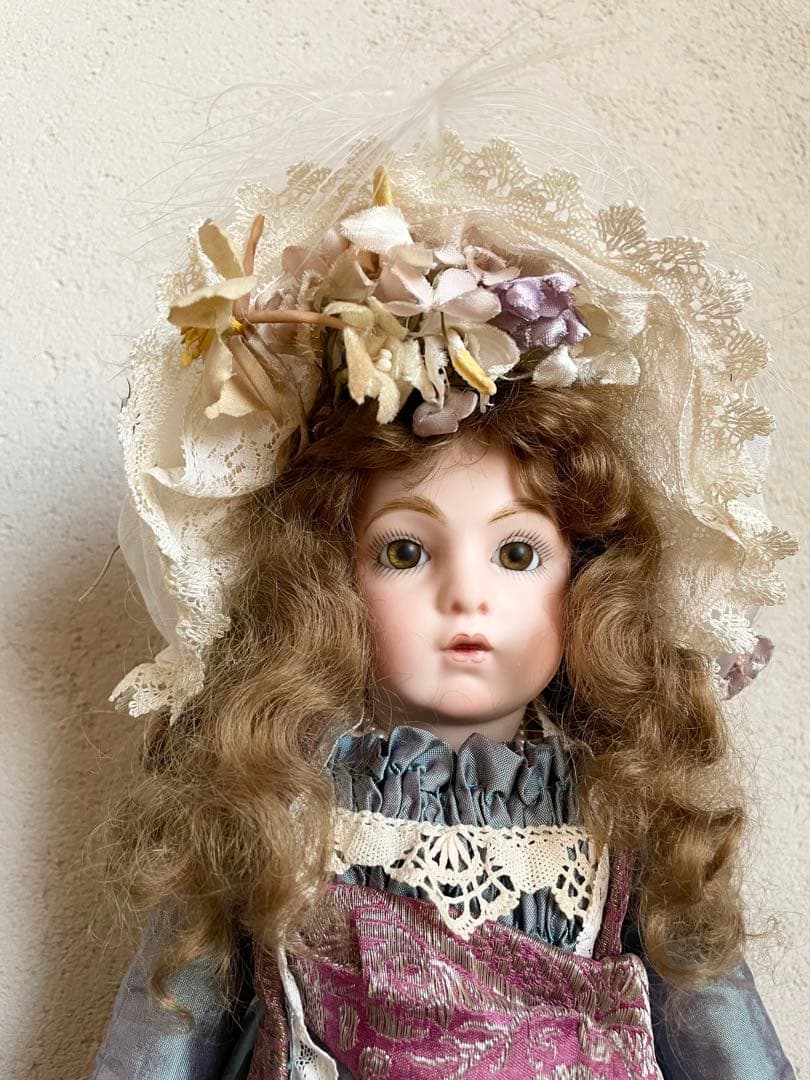 ビスクドール ブリュ リプロ ハンドメイド アンティーク ドレス フランス人形