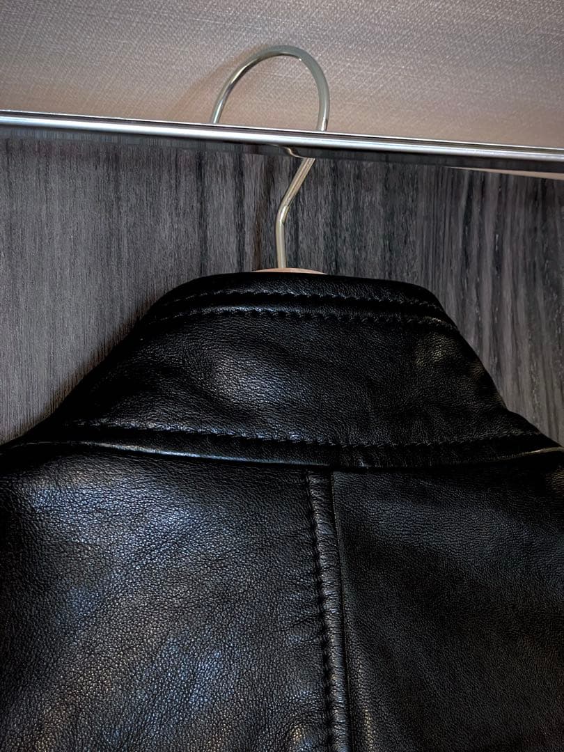 DIESEL ディーゼル 【M】羊革 レザー シングル ライダース ジャケット