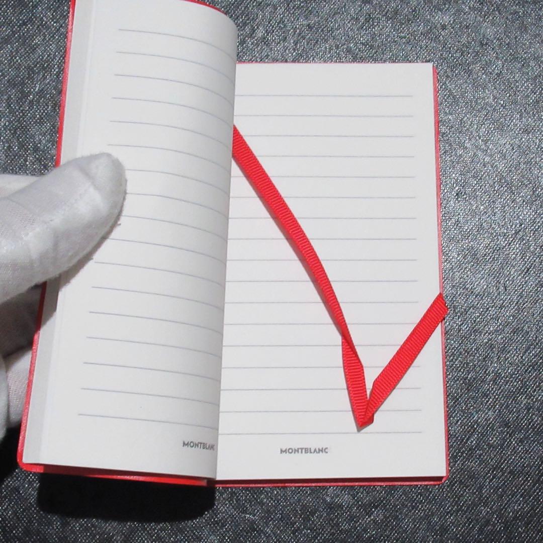 モンブラン メモ帳 ポケットノート 148 レッド 118039
