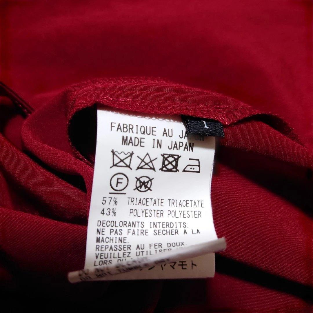 ワイズY's 22aw トリアセテートデシン　サルエルパンツ　赤