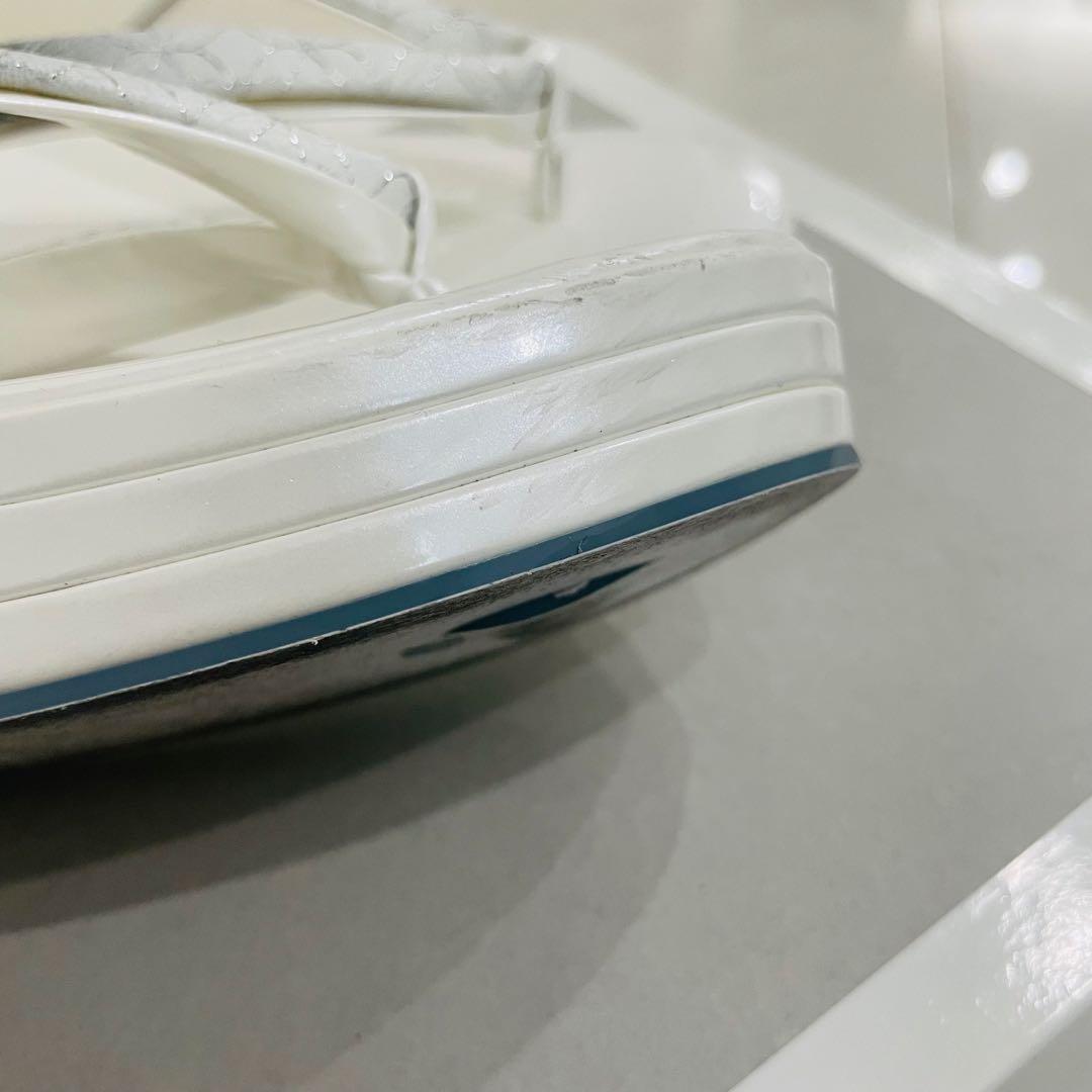 和装用 バッグ・草履（Lサイズ）セット（濃紺・ホワイト）シルバーレース 成人式