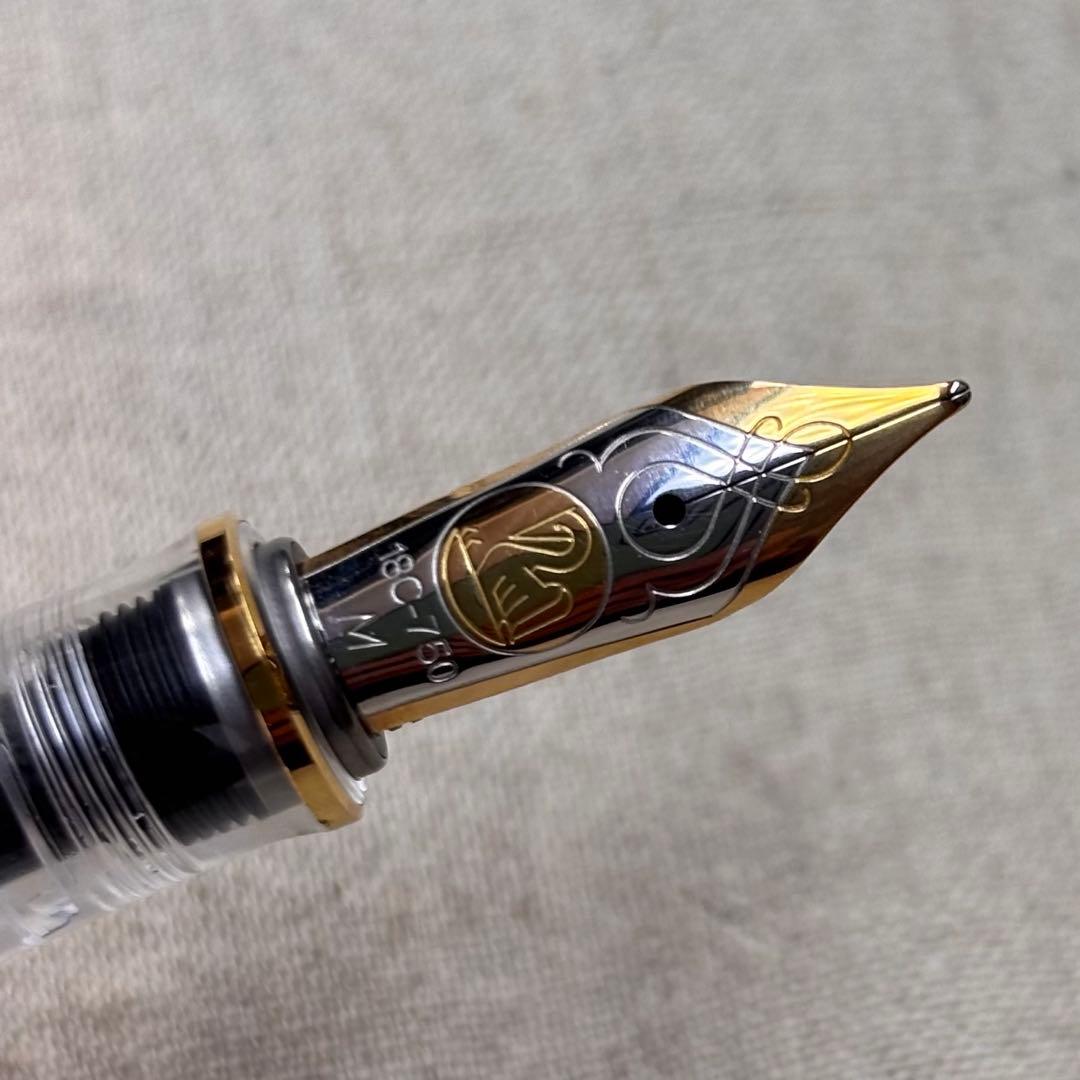 PelikanスーベレーンM800デモンストレーター万年筆刻印有18C-750M