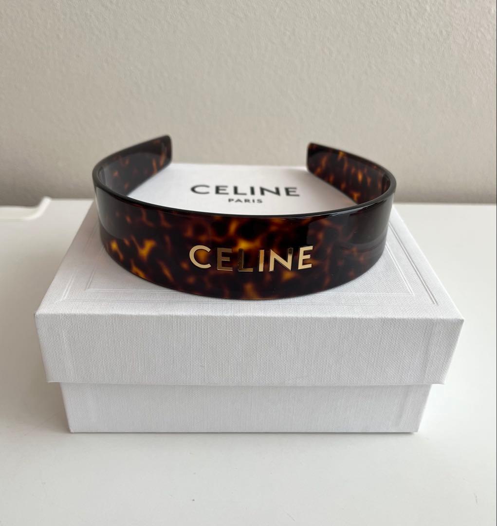 CELINE トータスシェル ヘアバンド カチューシャ
