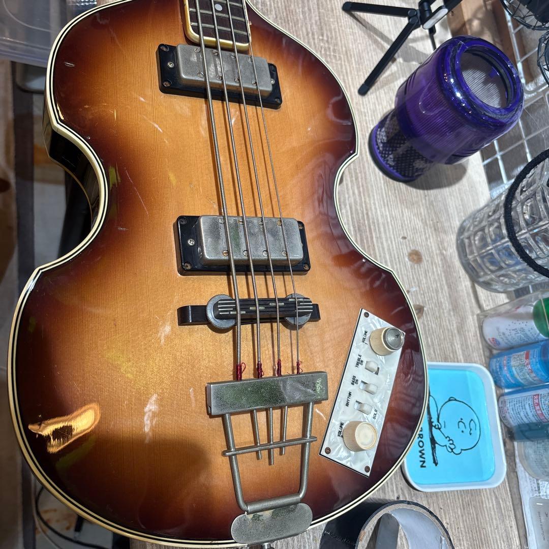 Greco エレキベース バイオリンベース サンバースト 4弦