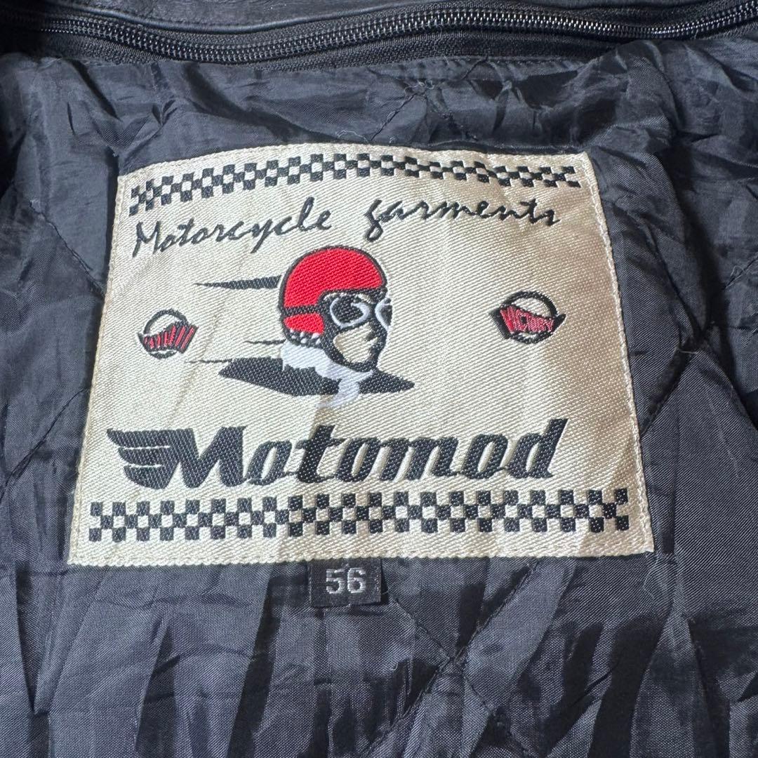 フランス ヴィンテージ バッファローレザー 襟付き シングルライダース ユーロ