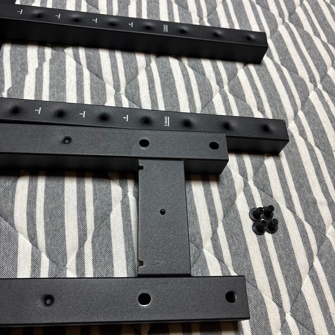 EQUALS テレビスタンド WALL V2 ブラック×ブラウン