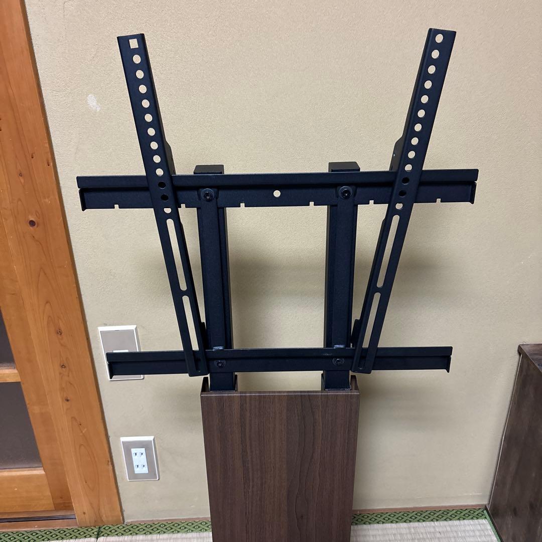 EQUALS テレビスタンド WALL V2 ブラック×ブラウン