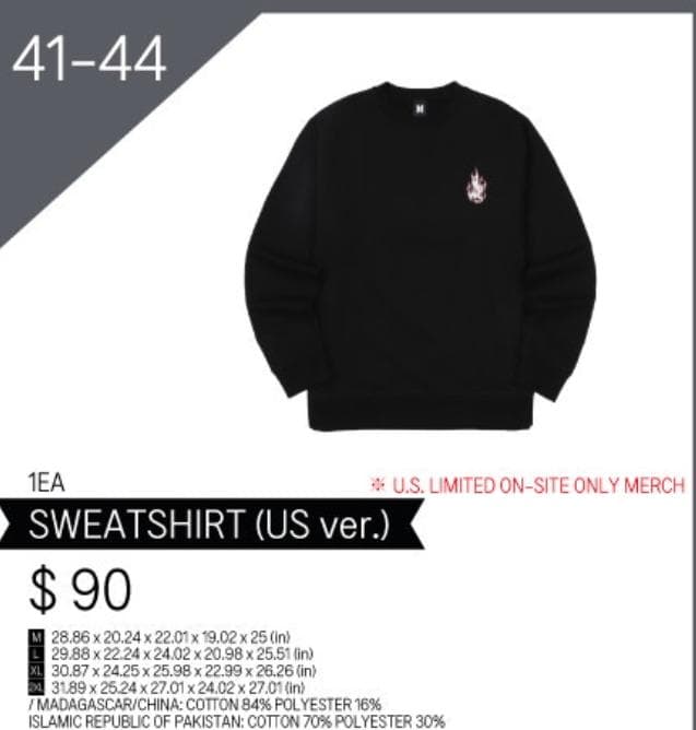 【US限定】D-DAY Tour Merch Sweatshirt