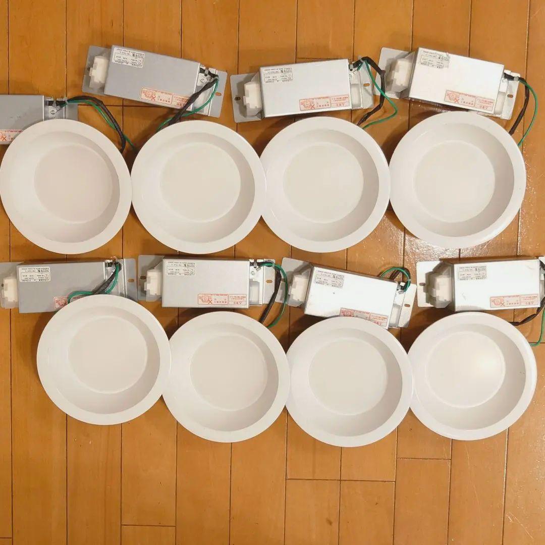 【8台セット屋内軒下兼用】遠藤照明 LEDダウンライトEFD9030W φ150