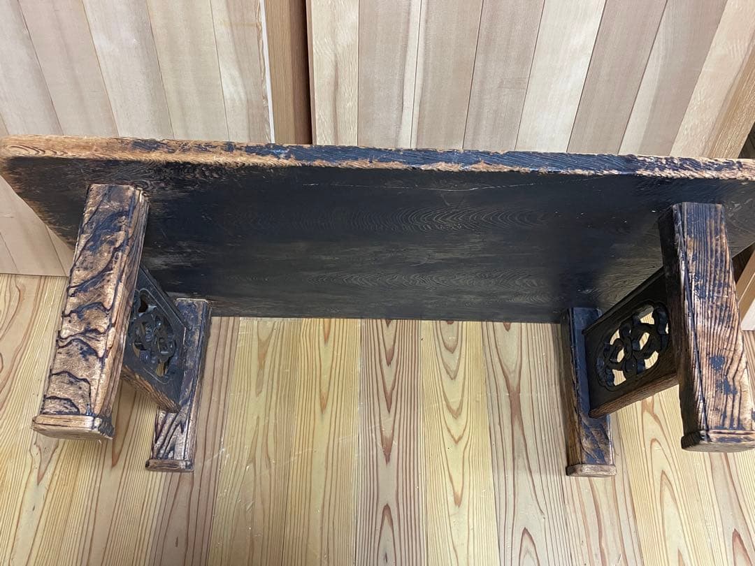 アンティーク　昭和レトロ　杉の座卓　古道具