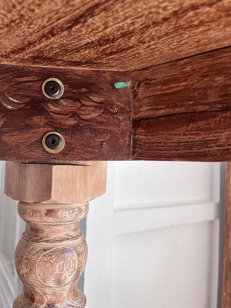 オールドチークダイニングテーブル150cm　（総無垢）