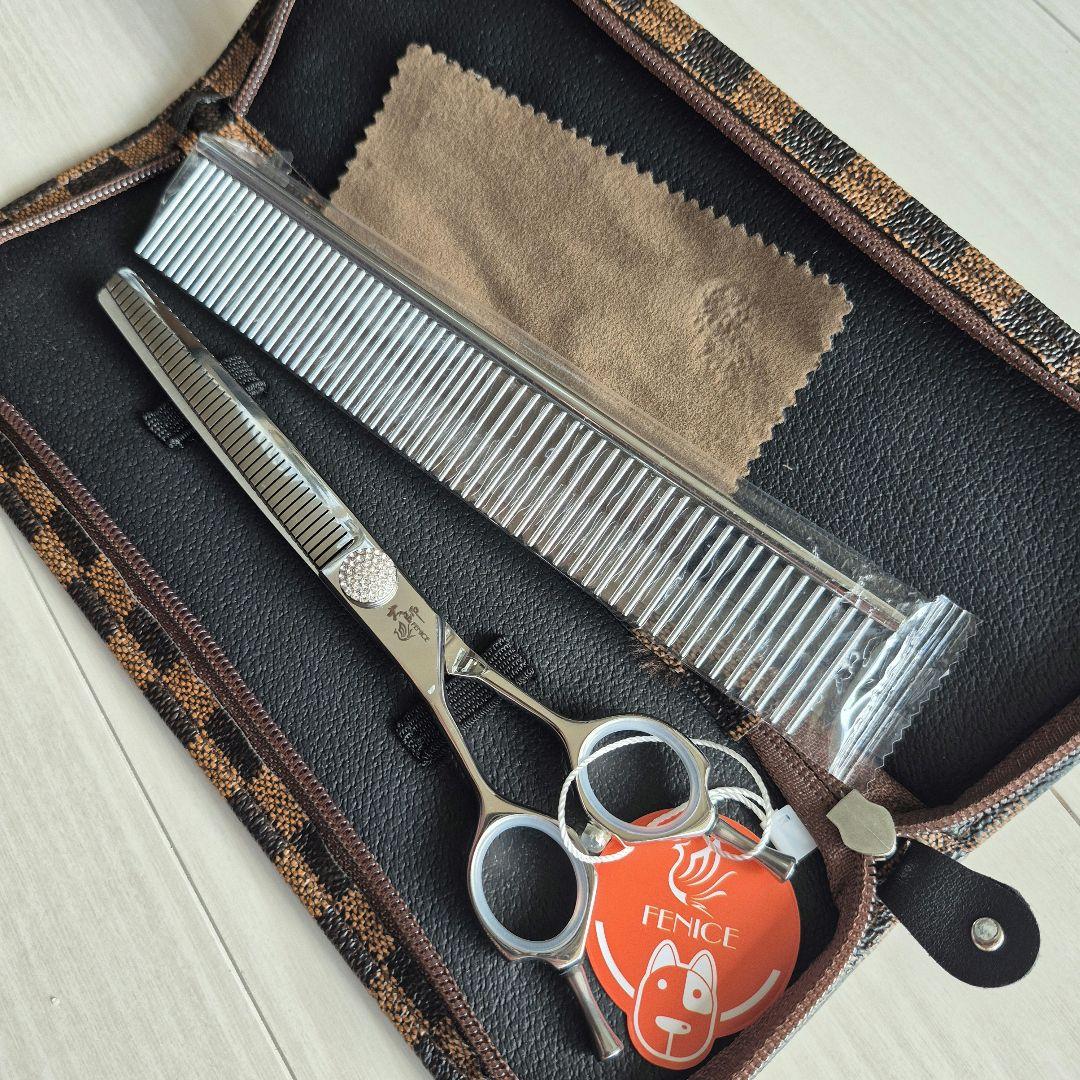 新品★フェニーチェ 左利き用 セニングシザー 7インチ カット率50%