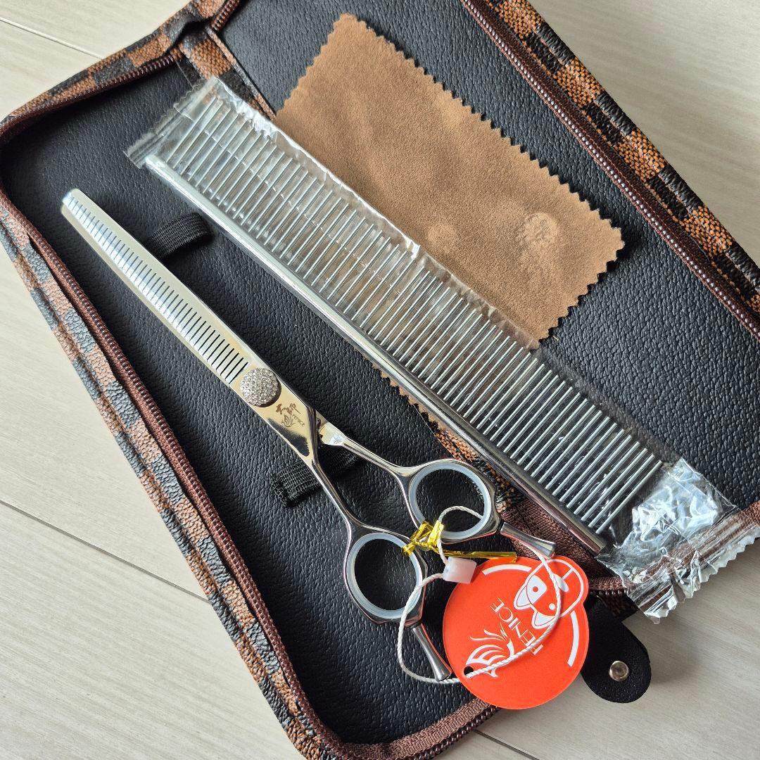 新品★フェニーチェ 左利き用 セニングシザー 7インチ カット率50%