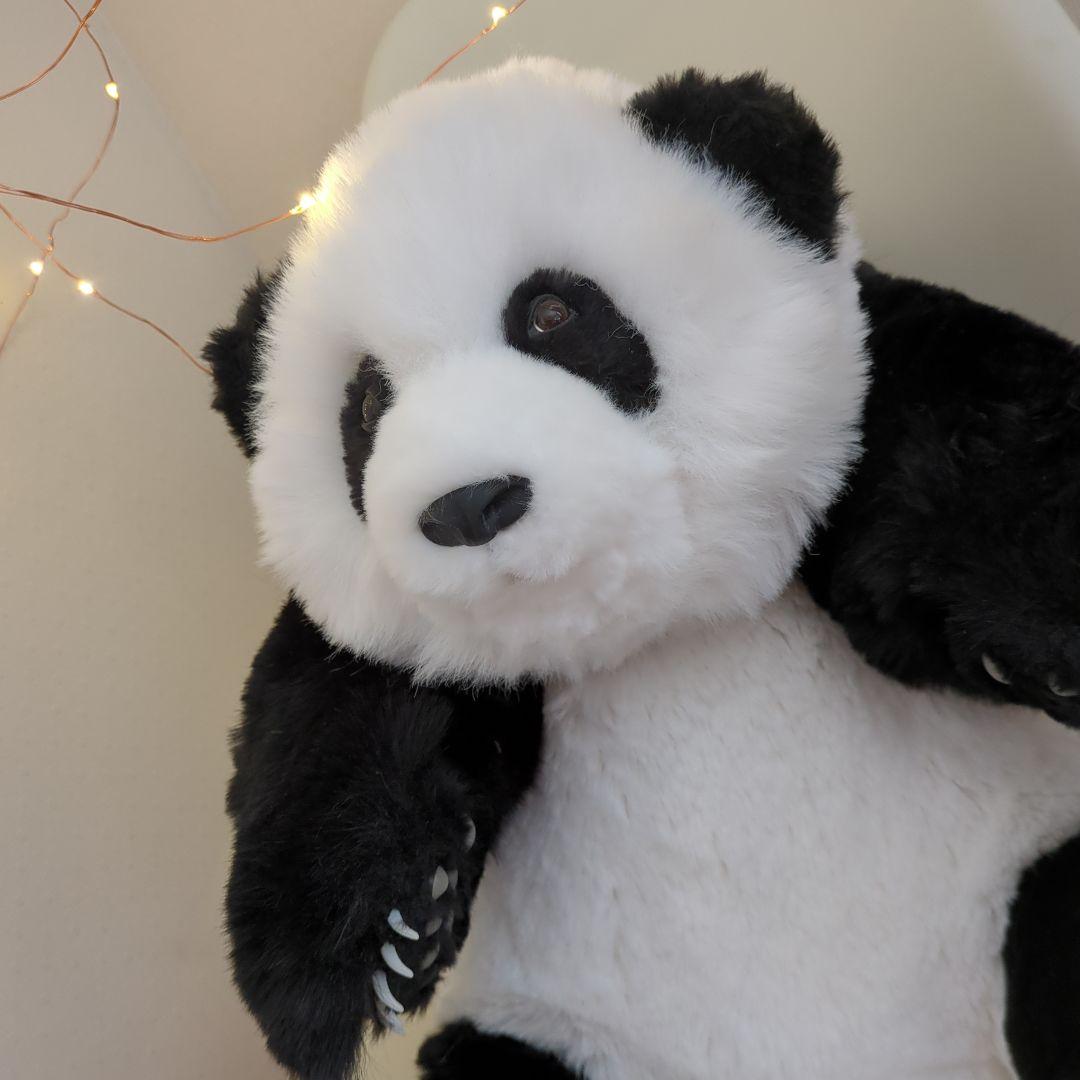 中国 パンダ リアル ぬいぐるみ フワフワ 新品 動物園 赤ちゃん アートドール