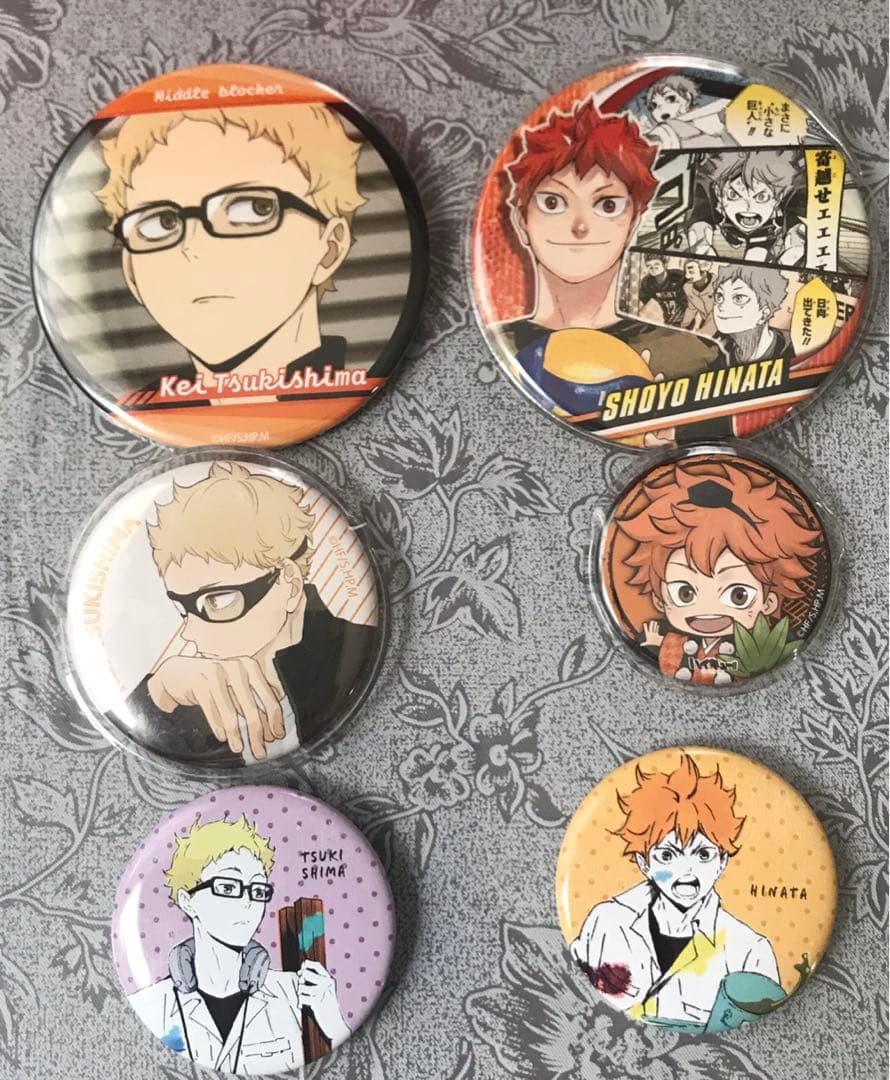 ハイキュー！！日向&月島　希少　缶バッジセット