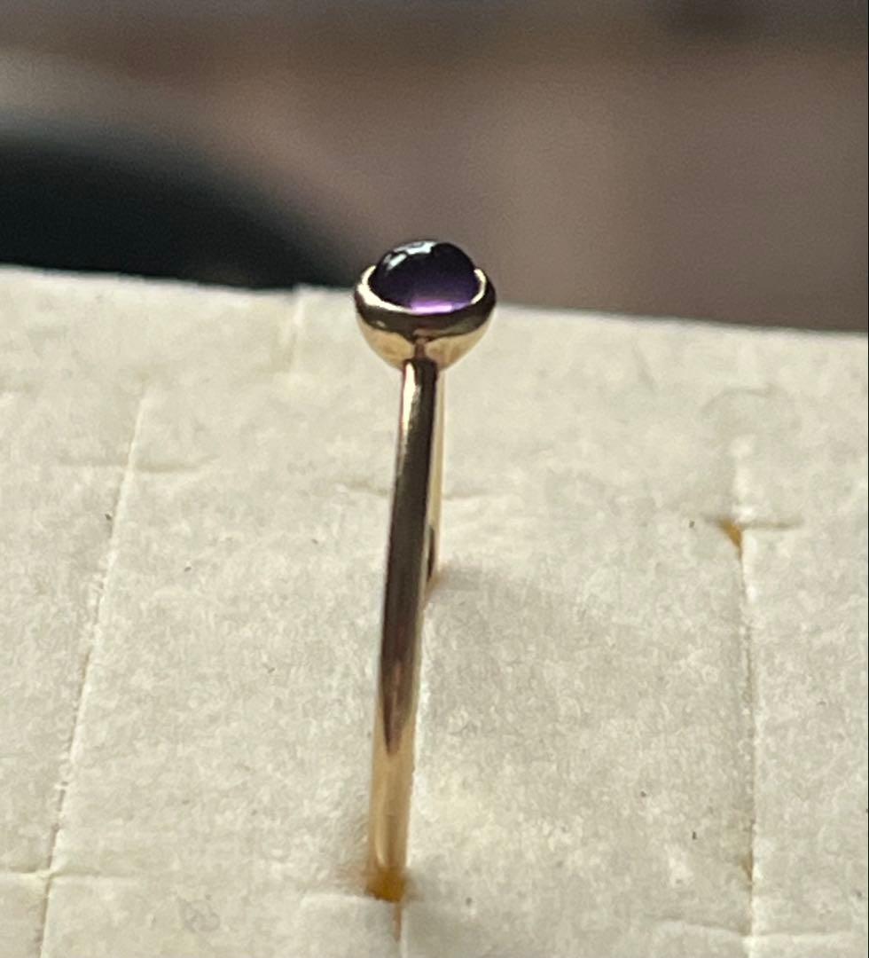 K10 アメジスト シンプルリング 8号