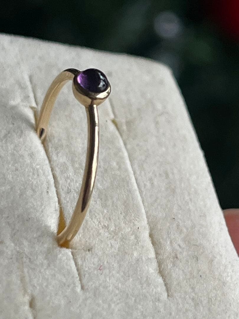 K10 アメジスト シンプルリング 8号