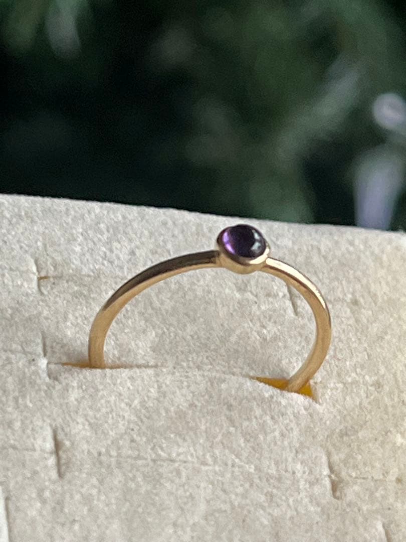 K10 アメジスト シンプルリング 8号