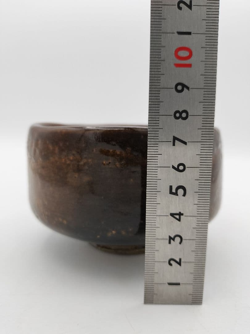 a931 茶碗 飴楽 大樋年郎 木箱入 古物 10代大樋長左衛門 　茶道具