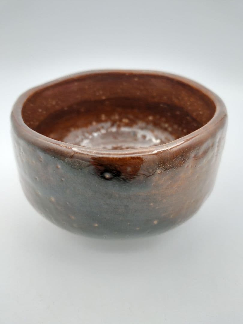 a931 茶碗 飴楽 大樋年郎 木箱入 古物 10代大樋長左衛門 　茶道具