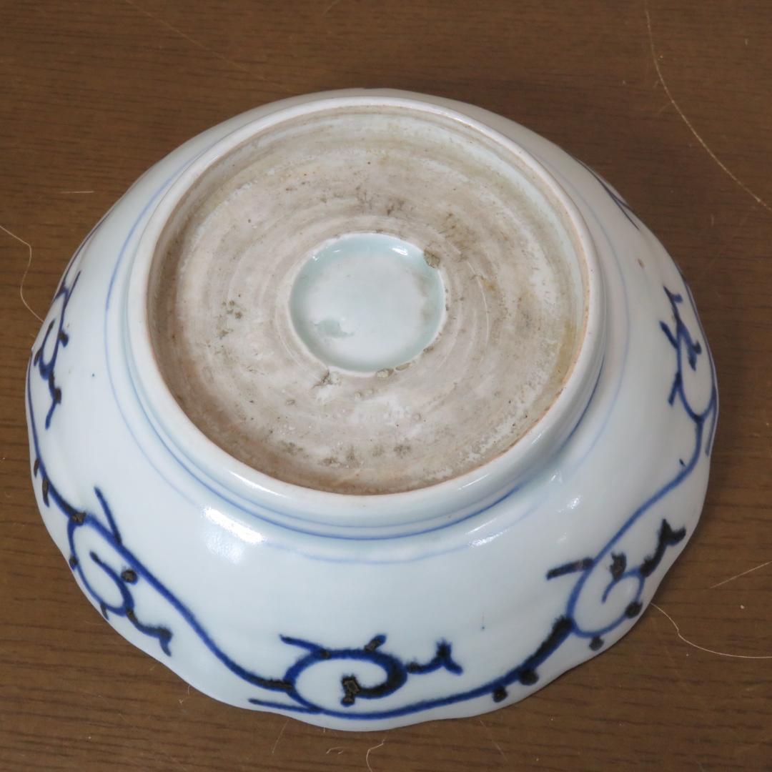 微塵唐草 なます皿 5枚 松竹梅 蛇の目 江戸 美品