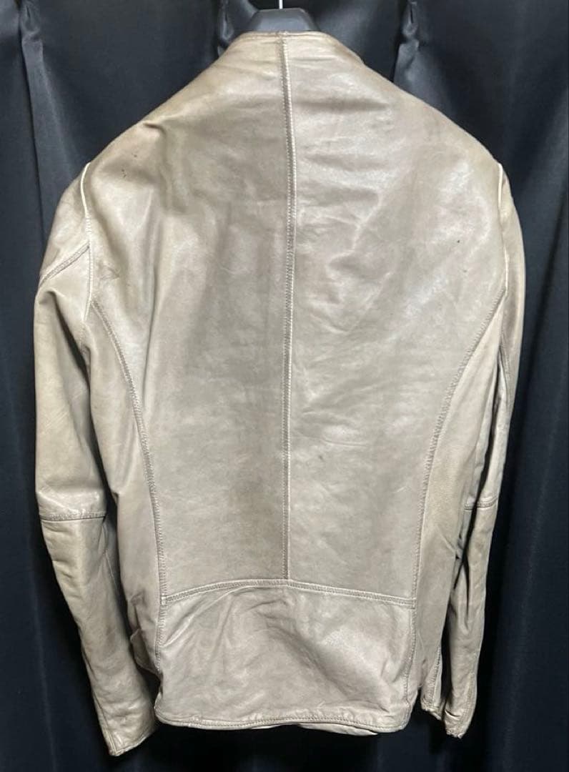 SHELLAC シェラック　グレーレザーライダース送料無料！おまけ付き！